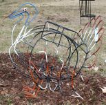 Wrought Iron Turkey Planter
