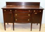 Mahogany String Inlaid Hepplewhite Sideboard