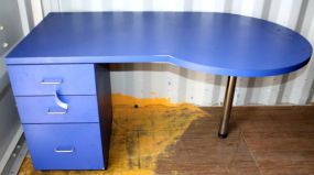 Blue Office Desk