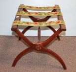 Luggage Rack with Needlepoint