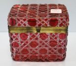 Great Cranberry Glass Box