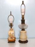 Two Porcelain Lamps