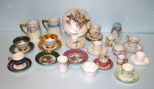 Group of Cups, Saucers, Shaker, Mugs & Plate