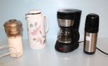 LIving Coffee Maker, Two Thermos Bottles & Sunbeam Chopper