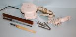 Sunbeam Waffle Iron, Electric Knive & Nut Set