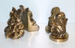 Two Pair Brass Bookends