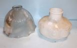 Large Clear Shades & Milk Glass Shade