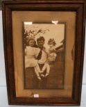 Picture in Antique Oak Frame