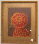 Print of Flower Signed SEK '81