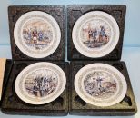 Four D' Arceau Limoges Plates