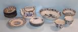 Assortment of Blue and White Transferware