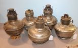 Five Oil Holders for Lamps