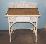 Wicker Desk with Drawer