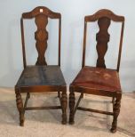 Two 1940's As Is Side Chairs
