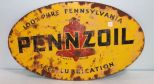 Two Sided Pennzoil Sign