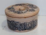 Akron Ohio Stoneware Butter Dish