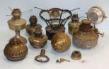 Approximately Nine Kerosene Lamp Parts