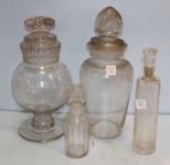 Four Glass Jars