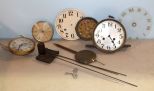 Box Lot of Clock Parts