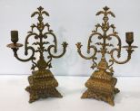 Pair Brass Candlesticks