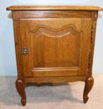 Oak Night Stand with Single Door