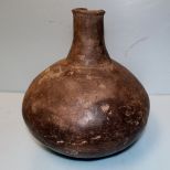 Native American Pottery Bulbous Shaped Vase