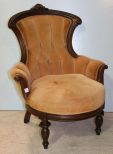 Walnut Victorian Ladies Arm Chair