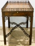 Chinese Chippendale Style Tea Table by Baker
