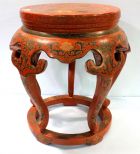 Red Oriental Plant Stand