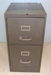 Two Drawer Metal Filing Cabinet