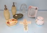 Bathroom Soap Dishes, Dispensers, Cross & Frame