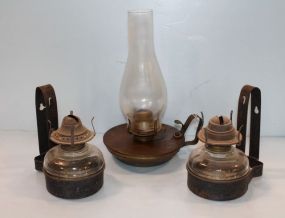 Finger Lamp & Two Wall Lamps