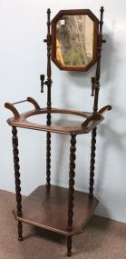 Mahogany Bowl & Pitcher Stand