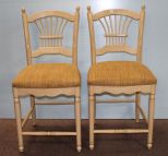 Pair of Creme Colored Barstools