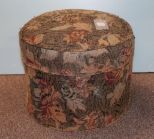 Small Round Flowered Ottoman