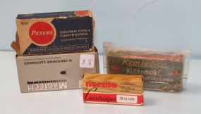 38-55, 9MM, 30 Cal & 380 Bullets