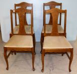 Set of Four Oak Chairs