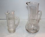 Two Glass Pitchers