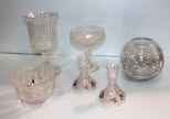 Glass Compotes, Candlesticks & Bowls