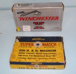 Winchester 25-06 Rem 90 Grain & Western Super Match 300 H&H Mag 