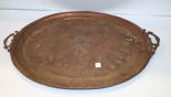 Large Oval Copper Tray