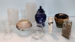 Two Frosted Vases