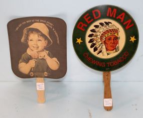 Red Man Tobacco Fan & Drug Store Fan