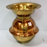 Copper and Brass Wells Fargo Spittoon 