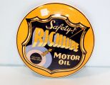 Round Richlube Motor Oil Sign