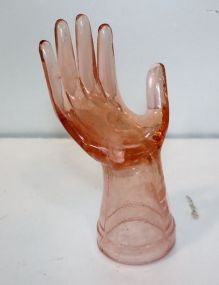 Pink Depression Glass Hand