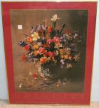 Gregoire Delft Vase Print in Metal Frame