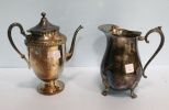 Silverplate Tea Pot & Leonard Silverplate Pitcher