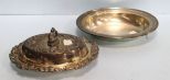 Oval Rogers Silverplate Dish & Oval Silverplate Covered Dish