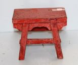 Small Red Child's Stool